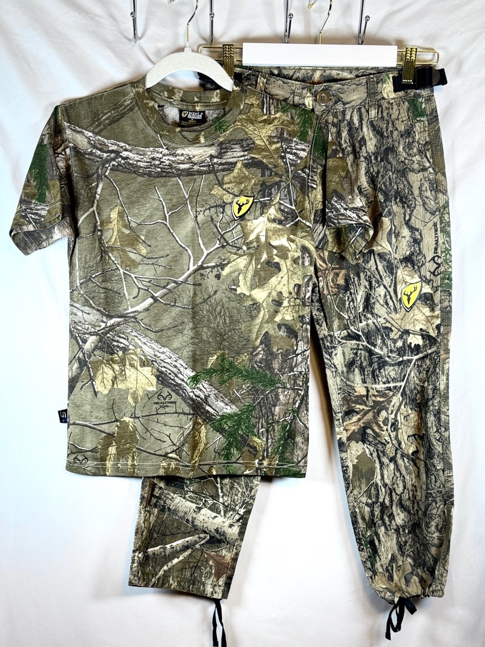 ScentBlocker Shield Series Youth Camo Pants & T-Shirt Set of 2